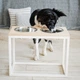 Миски на підставці Harley and Cho Dinner Natural wood + White XL40 52x26x40cm висота/ Миски 1,8л / Діаметр 20 см Натуральний + білий (HC-003300028) - зображення 3