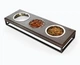 Три миски на подставке Harley and Cho Lunch Bar Brown wood+Black S 54x18x7cm / Миски по 0,45л Коричневый+черный (HC-003300099) - изображение 2