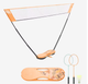 Набор для Бадминтона PERFLY Fun Set Д. 3 х В. 1,4 м (Сетка, Ракетки, Воланы) Оранжевый - изображение 1
