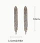 Сережки Довгі вечірні у стразах Fashion jewelry Срібні - зображення 4