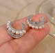 Жіночі сережки біжутерія Жанета jewelry Сріблястий - зображення 2