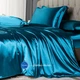 Атласное Полуторное постельное белье Морская Волна Moka Textile 145*210 - изображение 3