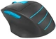Комп'ютерна миша A4tech Fstyler FG30 2000dpi, USB, Wireless, Black/Blue - зображення 4