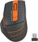 Компьютерная мышь A4tech Fstyler FG30S, USB, беспроводная, оптическая, бесшумная, 1000/1600/2000 dpi, 125 Hz, 6 кнопок, 1xAA, Gray/Orange - изображение 2