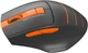 Компьютерная мышь A4tech Fstyler FG30S, USB, беспроводная, оптическая, бесшумная, 1000/1600/2000 dpi, 125 Hz, 6 кнопок, 1xAA, Gray/Orange - изображение 3