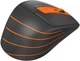 Компьютерная мышь A4tech Fstyler FG30S, USB, беспроводная, оптическая, бесшумная, 1000/1600/2000 dpi, 125 Hz, 6 кнопок, 1xAA, Gray/Orange - изображение 7