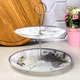 Скляна кругла фруктовниця 2-х ярусна Лаванда - зображення 3
