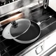 Алюминиевая сковорода MR-1200-22 Ø22см с антипригарным покрытием и термостойкой крышкой Basic - изображение 3