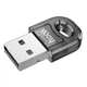 Адаптер переходник Hoco UA28 USB to Bluetooth 5.1 transparent black - изображение 2