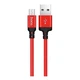 Кабель Hoco X14 Times Speed, USB-MicroUSB, 1m, Red-Black - изображение 1