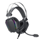 Игровые накладные наушники XO-GE-07 Static RGB Long mic USB+Dual 3.5mm, 2.2м, Черный - изображение 3