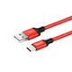 Кабель USB Hoco X14 Times Speed, Type-C, 1m, Red-Black - зображення 1