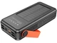 Повербанк із сонячною панеллю Hoco DB33 Plus Rising 22.5W+PD20W Sun Solar 30000mAh Black - зображення 6