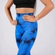 Леггинсы женские спортивные с пуш-ап Tie Dye 18709 L синий мрамор 5031213 - изображение 4
