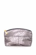 Косметичка женская из натуральной кожи ARTiS Bags 1234 308 серебряная на молнии - изображение 2