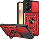 Чехол Fiji Camera Defence для Xiaomi Poco F5 бампер с защитой камеры и подставкой Red - изображение 1