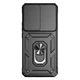 Чехол Fiji Camera Defence для Motorola G86 Power бампер с защитой камеры и подставкой Black - изображение 2