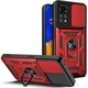 Чехол Fiji Camera Defence для Xiaomi Redmi Note 11 / Note 11s бампер с защитой камеры и подставкой Red - изображение 1