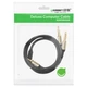 Аудіо кабель UGREEN 3.5mm TRS to Dual 6.35mm TS 1m, Gray - зображення 3