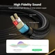 Аудіо кабель UGREEN 3.5mm TRS to Dual 6.35mm TS 1m, Gray - зображення 4