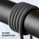 Аудіо кабель UGREEN 3.5mm TRS to Dual 6.35mm TS 1m, Gray - зображення 6