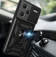 Чехол Fiji Camera Defence для Xiaomi Redmi Note 13 Pro Plus 5G бампер с защитой камеры и подставкой Black - изображение 2