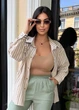 Жіноча сорочка на кнопках з довгим рукавом Q3021 3XL-4XL (58-60) Бежевий - зображення 2