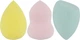 Набор спонжей для макияжа Beauty Blende (Капля, Срез, Фигурный), желтый+светло-розовый+мятный - Puffic Fashion PF-232 3шт (1410866-27076361) - изображение 1