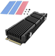 Радиатор охлаждения SSD M.2 2280 + термопрокладки FinalCool Glacier M2Pro Black - изображение 1