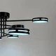 Люстра стельова світлодіодна Light House LNF-17548/5+5 BK 75 Вт Ø 90 см чорна - зображення 2