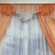 Шифоновые шторы с ламбрекеном персикового цвета на тасьме ALBO (2000003538157) - изображение 8