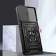 Протиударний чохол Armor Ring + захиcт камери для Samsung Galaxy S21 FE case Simon S21FE чорний - зображення 14