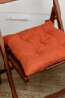 Подушка для стільця "CHENILLA Оранж" 40х40 см, 40x40, Квадратна - зображення 3