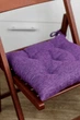 Подушка для стільця "CHENILLA Фіолет" 40х40 см, 40x40, Квадратна - зображення 3