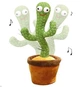 Говорящий танцующий кактус с подсветкой Dancing Cactus TikTok 32 см на аккумуляторе, поющий, повторюшка - изображение 3