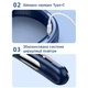 Портативный вентилятор на шею с аккумулятором Синий - изображение 6
