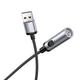 Запальничка прикурювач Hoco mini cigarette lighter (USB-А, 30cm). Black - зображення 6