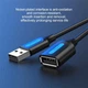 USB кабель-подовжувач USB на USB Vention Extension Cable (1.5м, 480 Мбіт/с, OTG, USB 2.0, 2A). Black - зображення 5