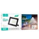 Уличный прожектор фонарь на HOCO DL12 Ultra thin outdoor LED flood light (50W, IP66). Black - изображение 9