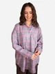 Рубашка хлопковая оверсайз женская EQUILIBRI W422 023 001-261 L Pink в клетку (2299965852443) - изображение 1