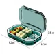 Влагозащитная пластиковая таблетница для лекарств на 6 отделений Pill Case органайзер - контейнер для витаминов и таблеток, 9.2х6.2х2.5 см, зеленая (100711780) - изображение 7