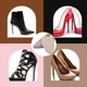 Самоклеящиеся защитные накладки - вкладыши для обуви Scarpe полустельки - подушечки под стопу от натирания, 2 шт, бежевый (100755858) - изображение 4