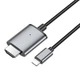 Кабель Hoco UA27 Lightning to HDMI, 1080P, 60Hz 2m, metal gray - зображення 4