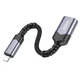 Мультиадаптер хаб Hoco UA24 Lightning to USB 2.0 сірий - зображення 3