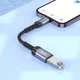 Мультиадаптер хаб Hoco UA24 Lightning to USB 2.0 сірий - зображення 8