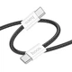 Кабель Hoco X104 Type-C to Type-C PD 60W 2m black - зображення 1