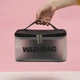Водонепроницаемая белая косметичка Washbag, органайзер для косметики 23*15*13 см - изображение 5