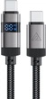 Кабель Acefast C15-03 USB-C to USB-C zinc alloy digital display braided charging data cable Black (6974316283720) - изображение 1
