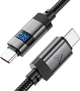 Кабель Acefast C15-03 USB-C to USB-C zinc alloy digital display braided charging data cable Black (6974316283720) - изображение 4