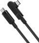 Кабель Acefast C5-03 Type-C to Type-C 5A, 100W, 2m, nylon, zinc connectors, Black (AFC5-03B) - изображение 2